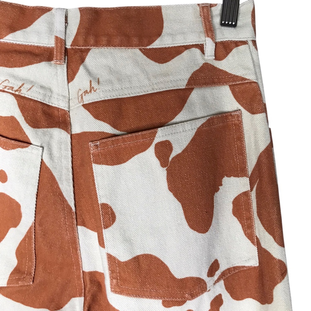 Women's 29 Lisa Says Gah Brown Cow Robyn Jean Jeans Pants Printed - Picture 13 of 16